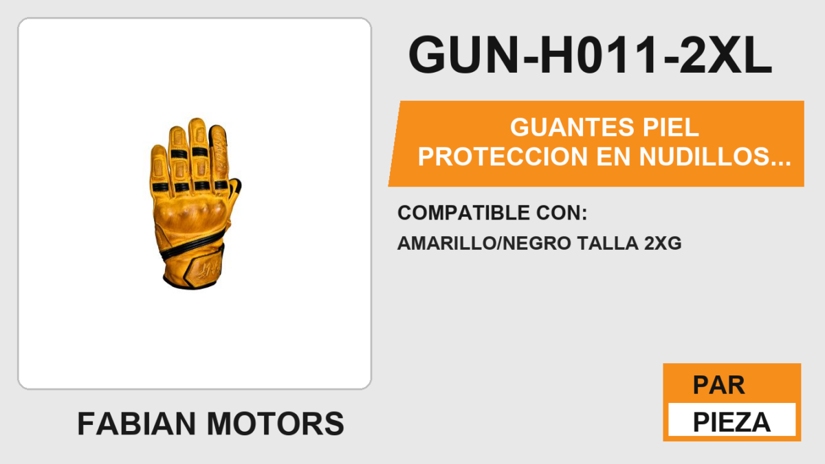 GUANTES PIEL PROTECCION EN NUDILLOS ANTIDERRAPANTE EN LA PALMA