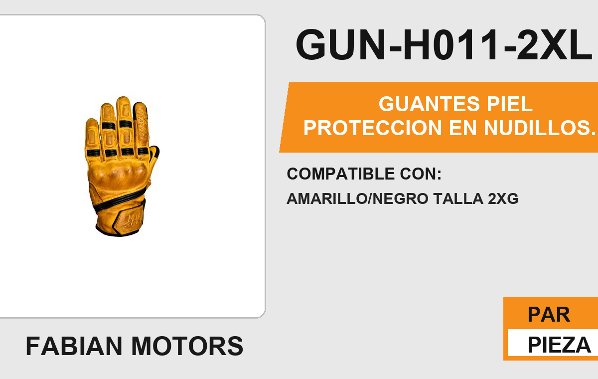 GUANTES PIEL PROTECCION EN NUDILLOS ANTIDERRAPANTE EN LA PALMA