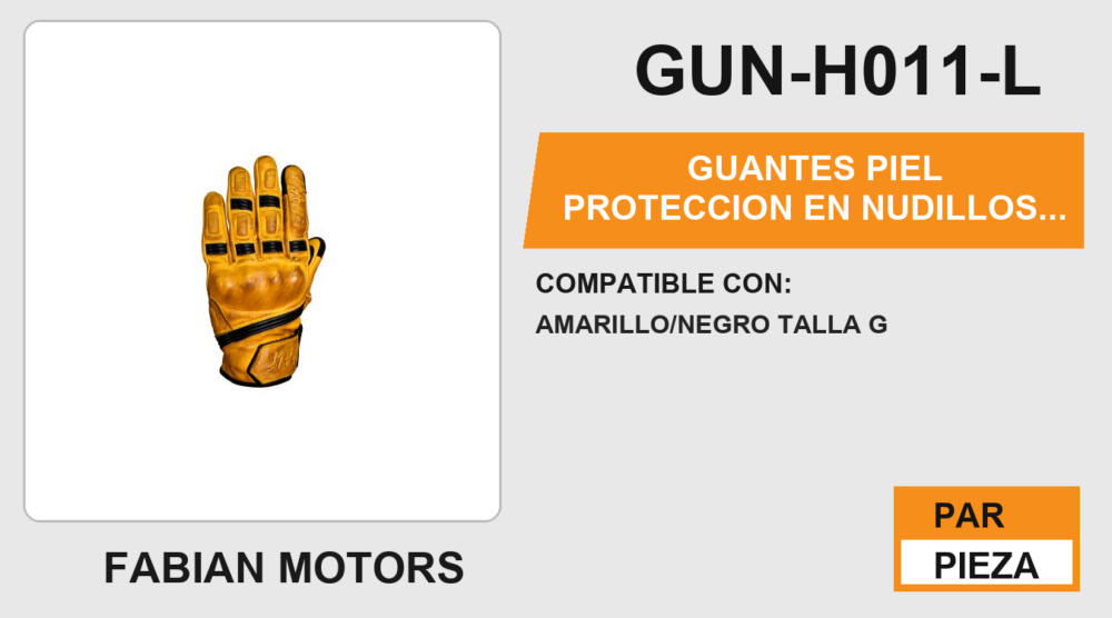 GUANTES PIEL PROTECCION EN NUDILLOS ANTIDERRAPANTE EN LA PALMA
