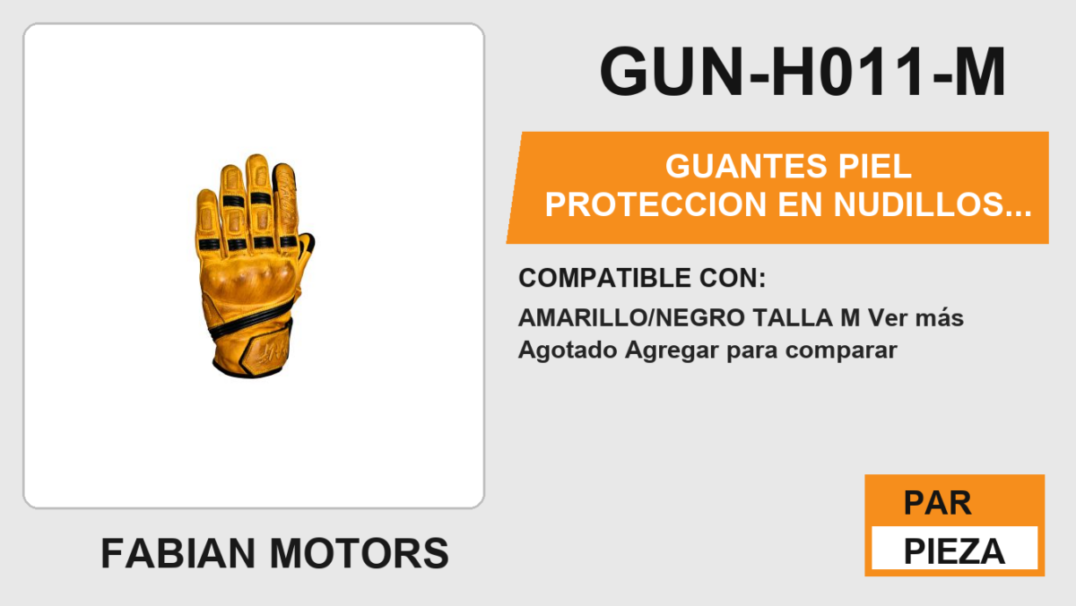 GUANTES PIEL PROTECCION EN NUDILLOS ANTIDERRAPANTE EN LA PALMA