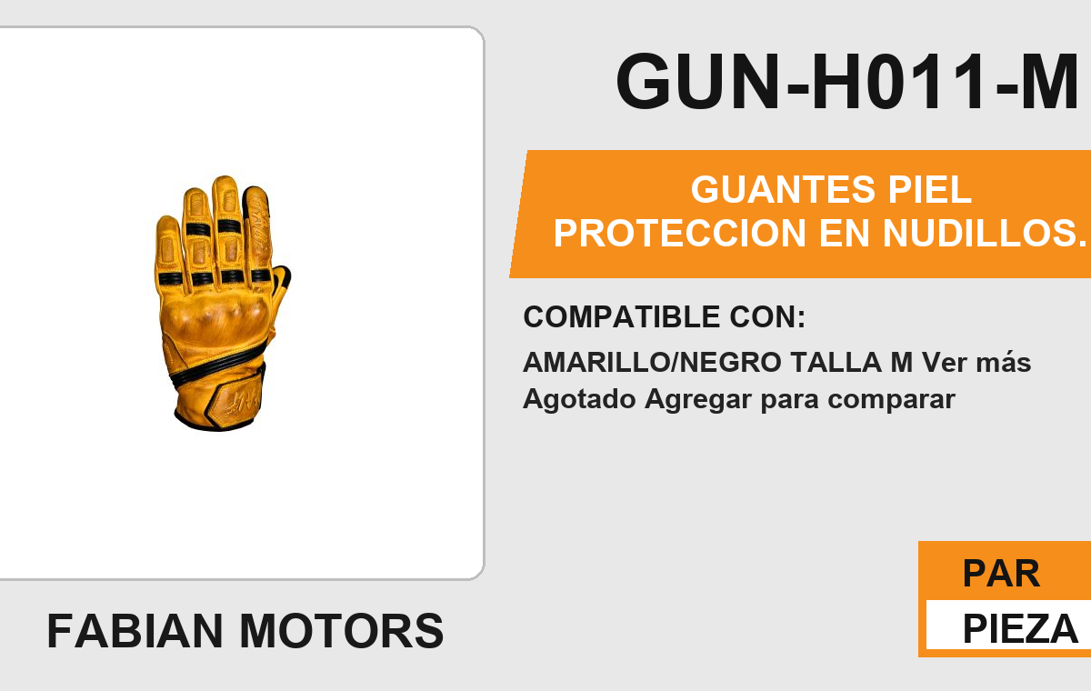 GUANTES PIEL PROTECCION EN NUDILLOS ANTIDERRAPANTE EN LA PALMA