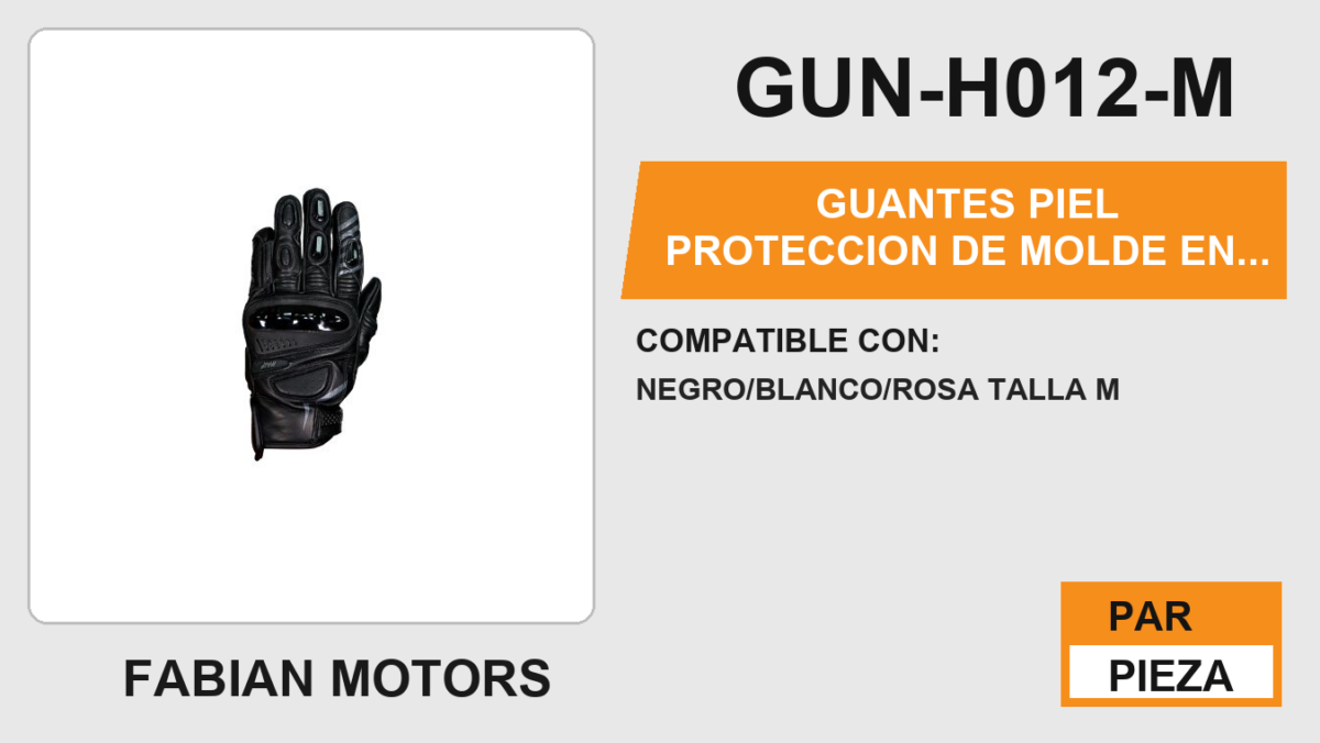 GUANTES PIEL PROTECCION DE MOLDE EN NUDILLOS ANTIDERRAPANTE EN LA PALMA