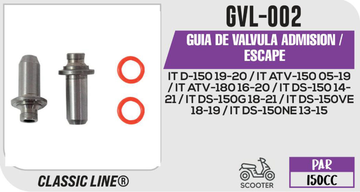 GUIA DE VALVULA ADMISION / ESCAPE