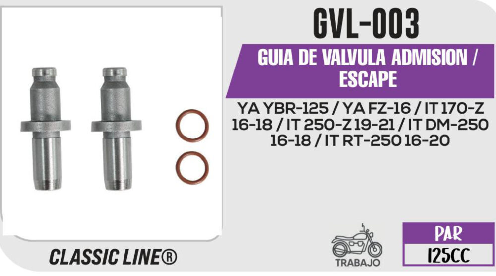 GUIA DE VALVULA ADMISION / ESCAPE