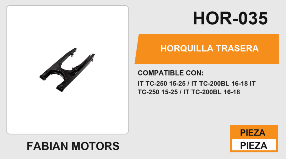 HORQUILLA TRASERA