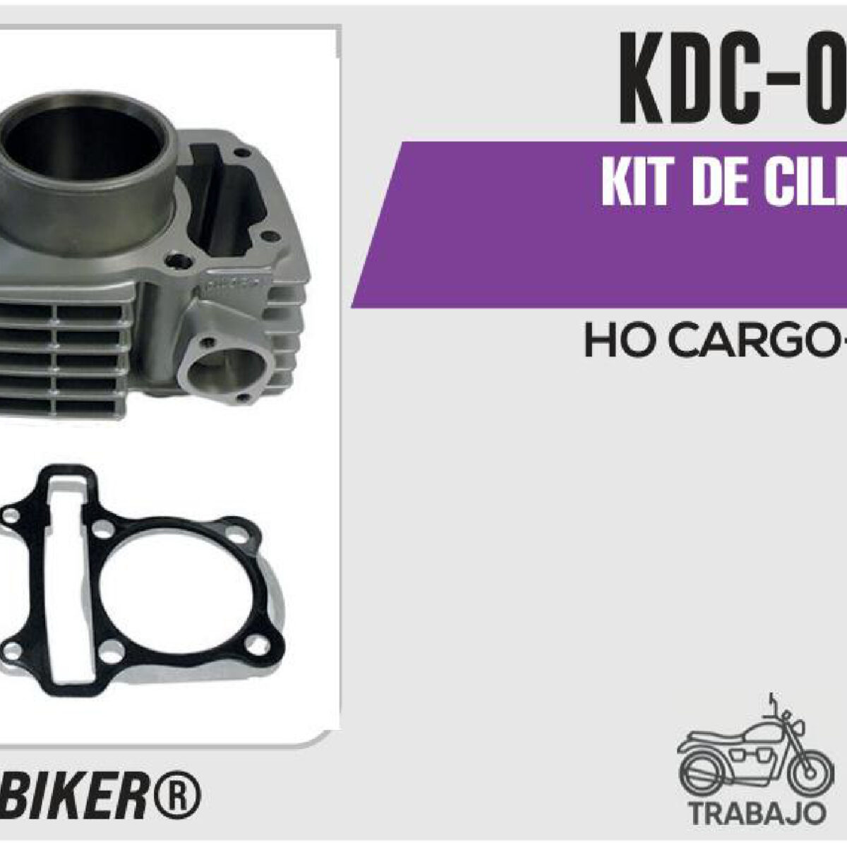KIT DE CILINDRO PLATA-(KDC) JUEGO: CILINDRO, PERNO, PISTON, ANILLOS, SEGURO, EMPAQUE