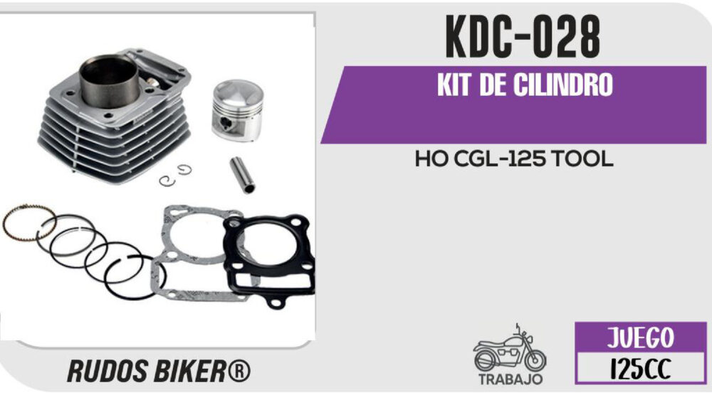 KIT DE CILINDRO PLATA-(KDC) JUEGO: CILINDRO, PERNO, PISTON, ANILLOS, SEGURO, EMPAQUE