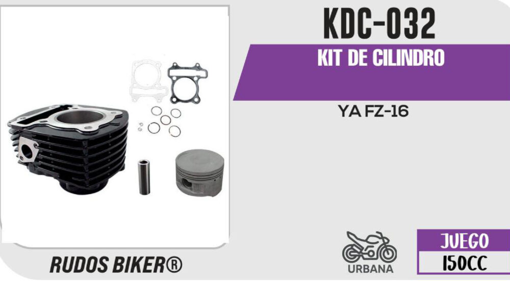KIT DE CILINDRO NEGRO-(KDC) JUEGO: CILINDRO, PERNO, PISTON, ANILLOS, SEGURO, EMPAQUE