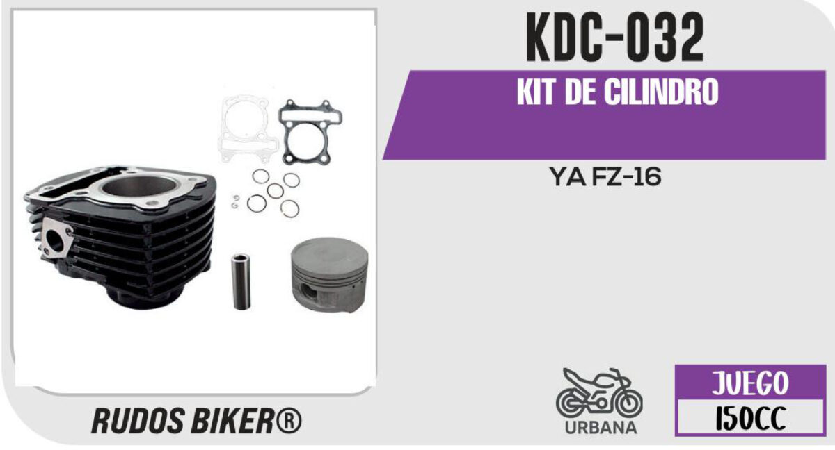 KIT DE CILINDRO NEGRO-(KDC) JUEGO: CILINDRO, PERNO, PISTON, ANILLOS, SEGURO, EMPAQUE