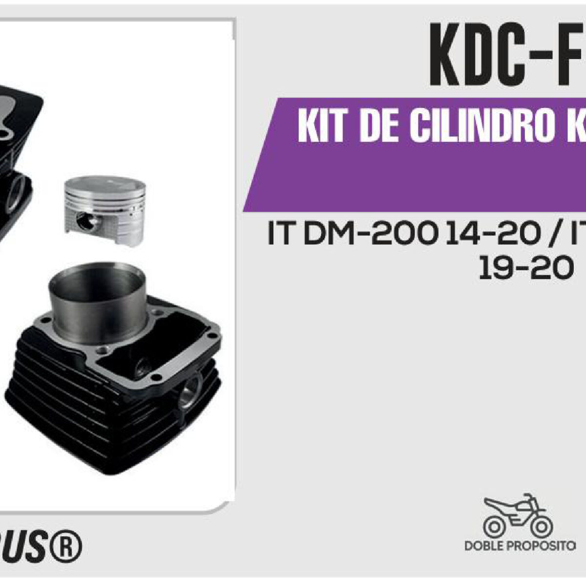 KIT DE CILINDRO NEGRO JUEGO: CILINDRO, PERNO, PISTON, ANILLOS, SEGURO, EMPAQUE