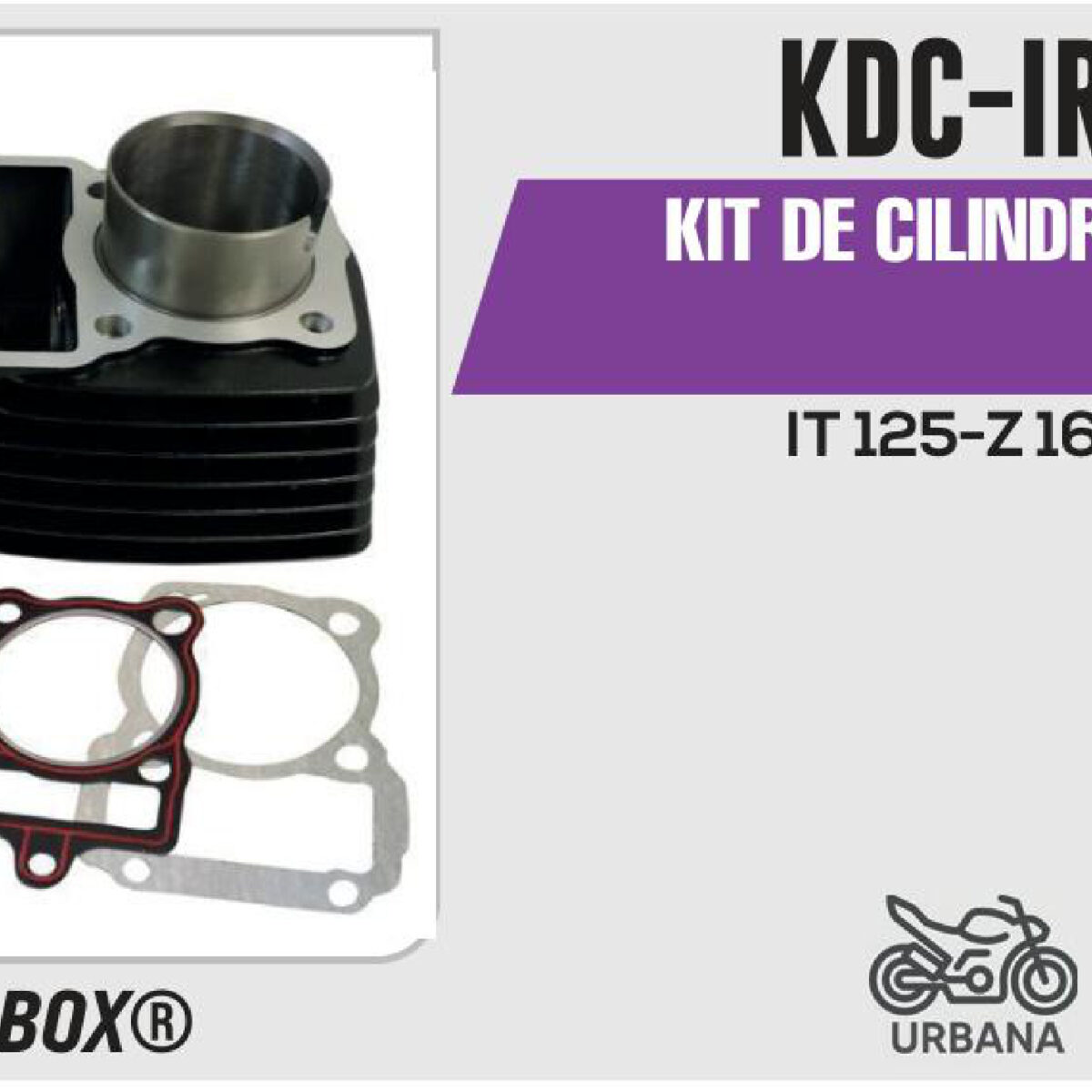 KIT DE CILINDRO NEGRO-(KDC) JUEGO: CILINDRO, PERNO, PISTON, ANILLOS, SEGURO, EMPAQUE