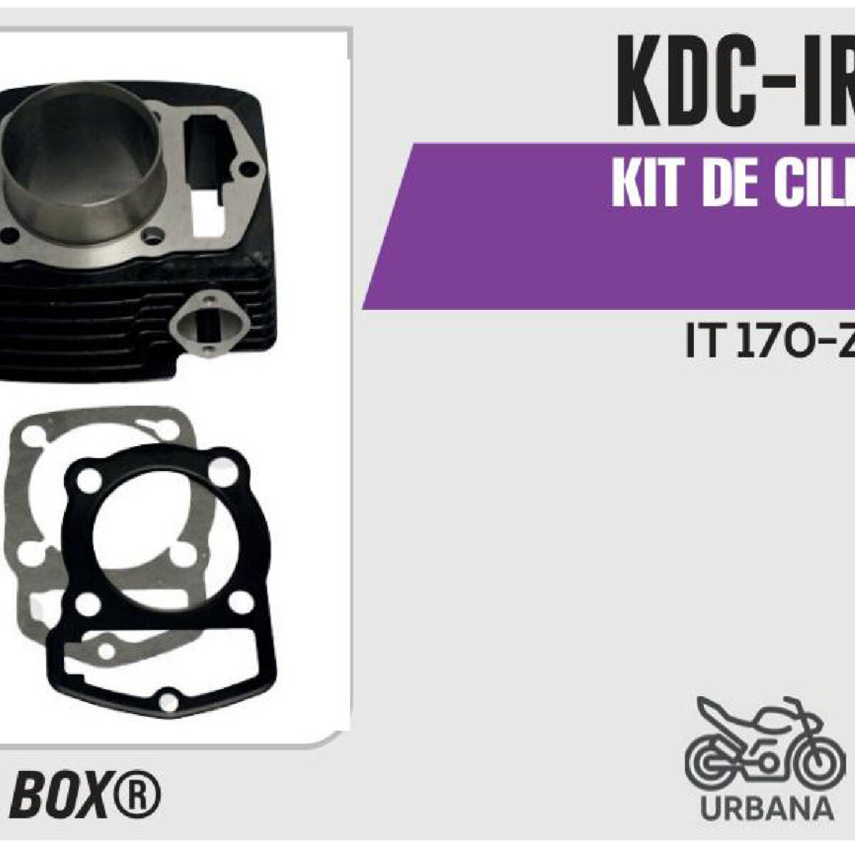 KIT DE CILINDRO NEGRO-(KDC) JUEGO: CILINDRO, PERNO, PISTON, ANILLOS, SEGURO, EMPAQUE