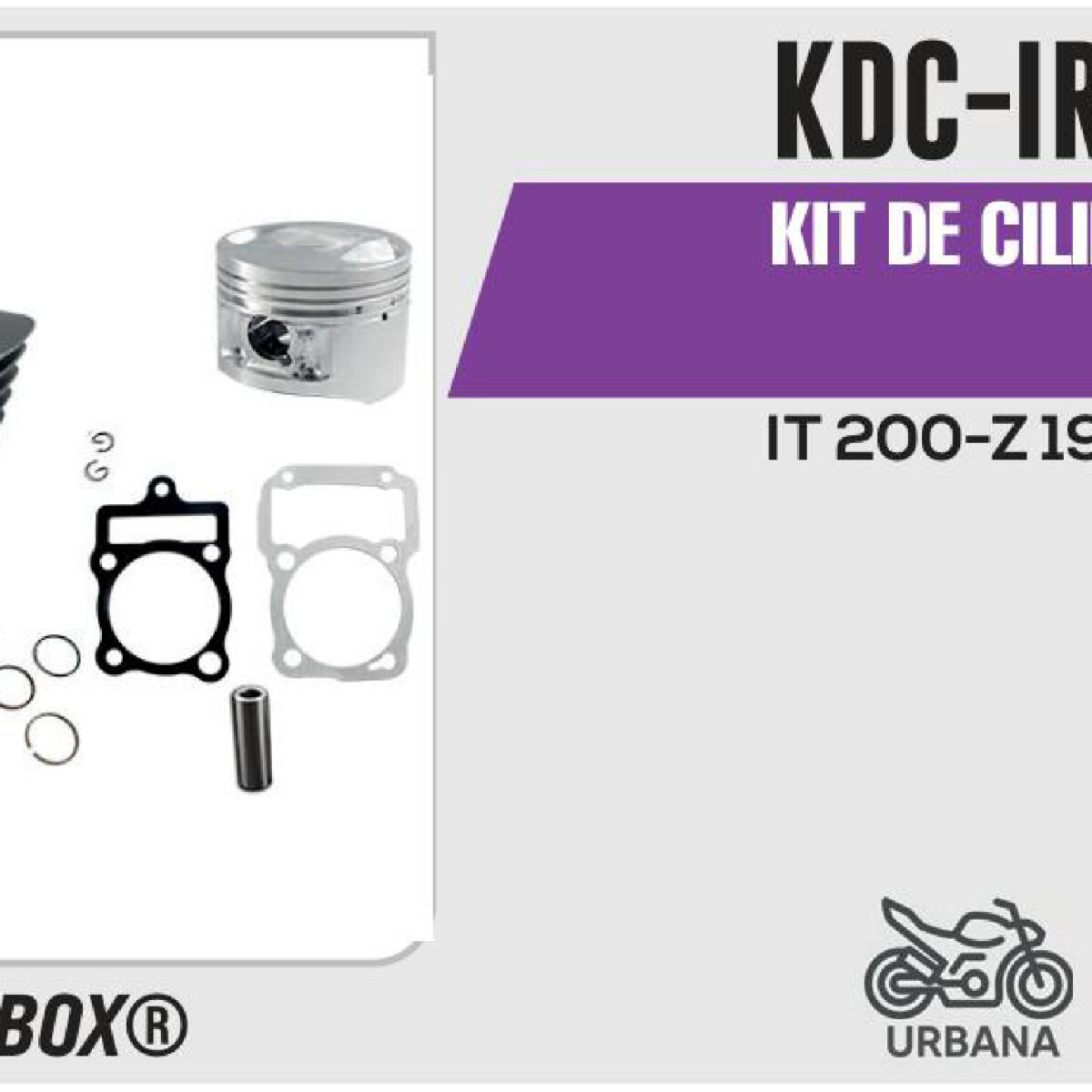 KIT DE CILINDRO-(KDC) JUEGO: CILINDRO, PERNO, PISTON, ANILLOS, SEGURO, EMPAQUE
