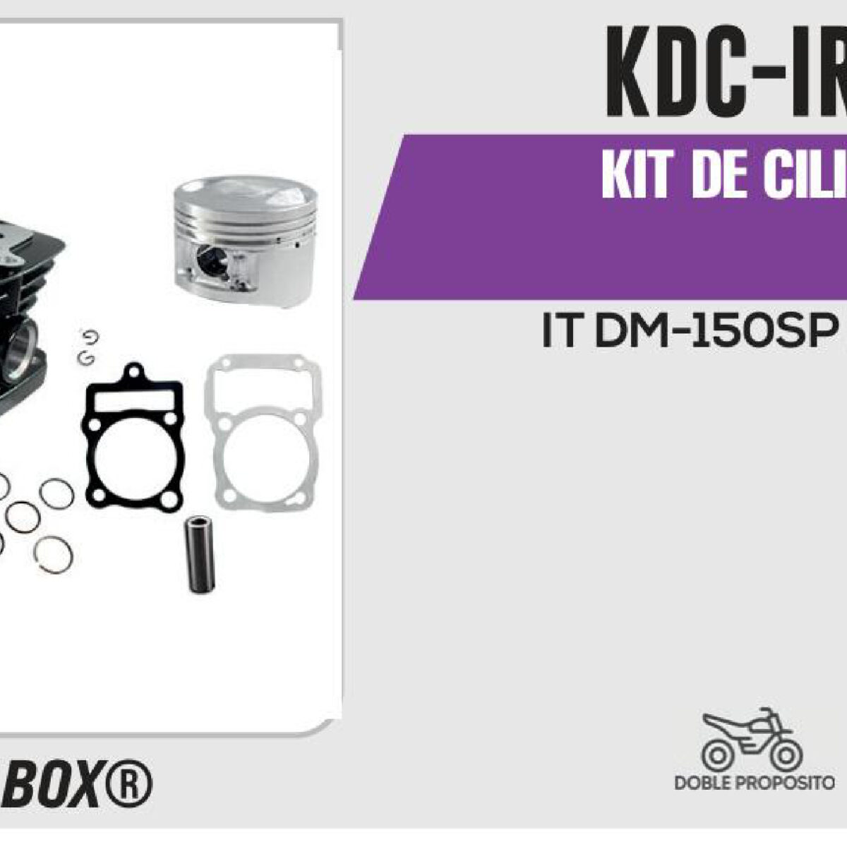 KIT DE CILINDRO-(KDC) JUEGO: CILINDRO, PERNO, PISTON, ANILLOS, SEGURO, EMPAQUE