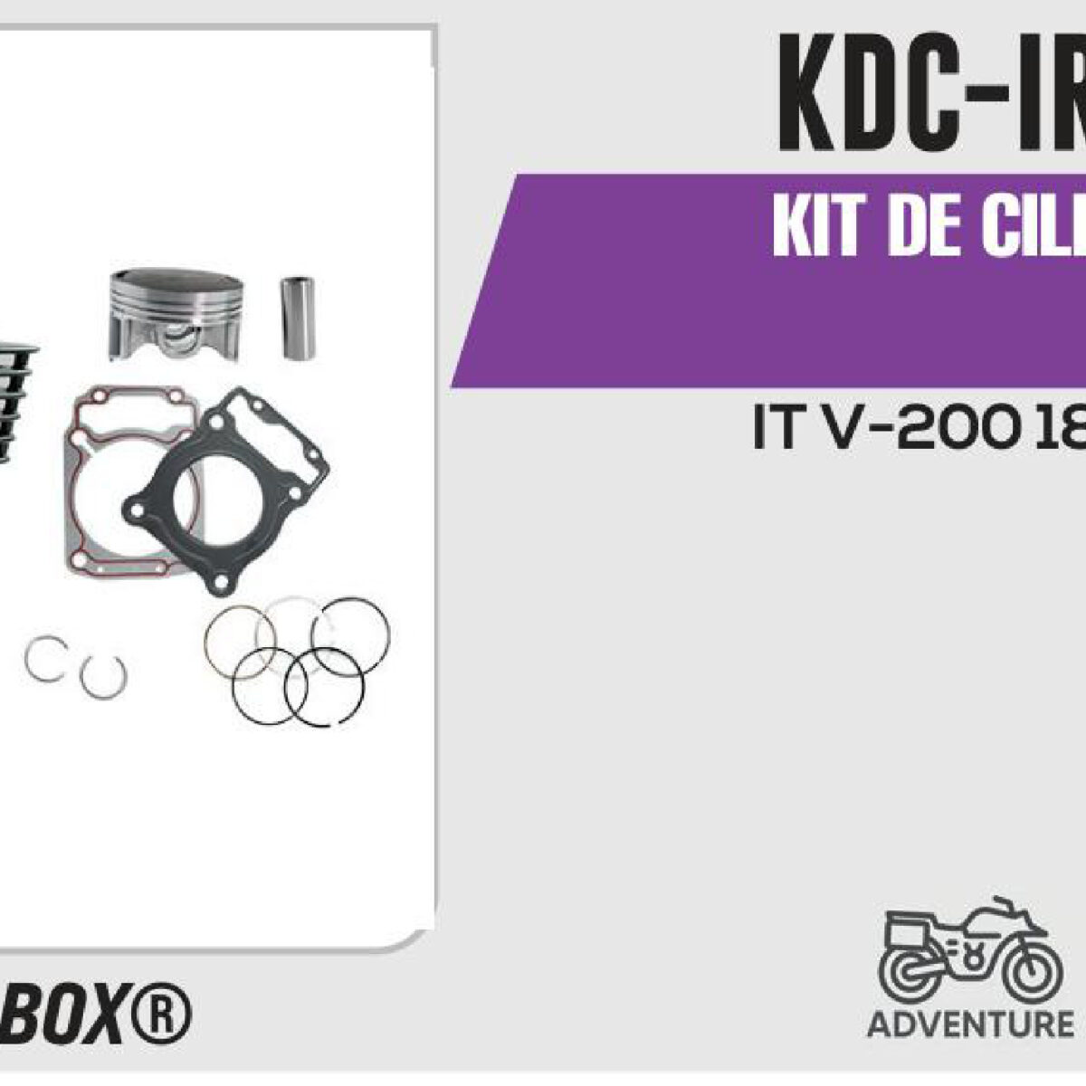 KIT DE CILINDRO-(KDC) JUEGO: CILINDRO, PERNO, PISTON, ANILLOS, SEGURO, EMPAQUE