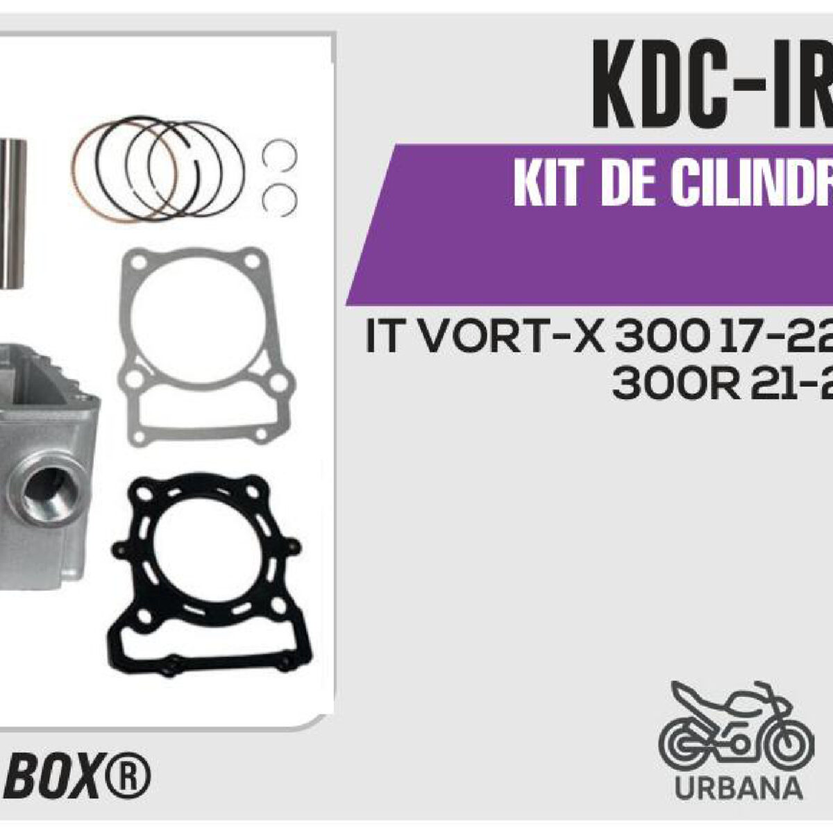 KIT DE CILINDRO PLATA-(KDC) JUEGO: CILINDRO, PERNO, PISTON, ANILLOS, SEGURO, EMPAQUE