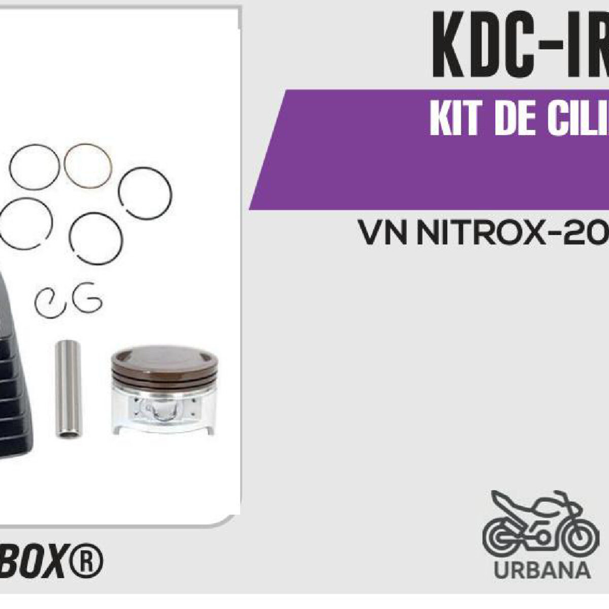 KIT DE CILINDRO -(KDC) JUEGO: CILINDRO, PERNO, PISTON, ANILLOS, SEGURO, EMPAQUE