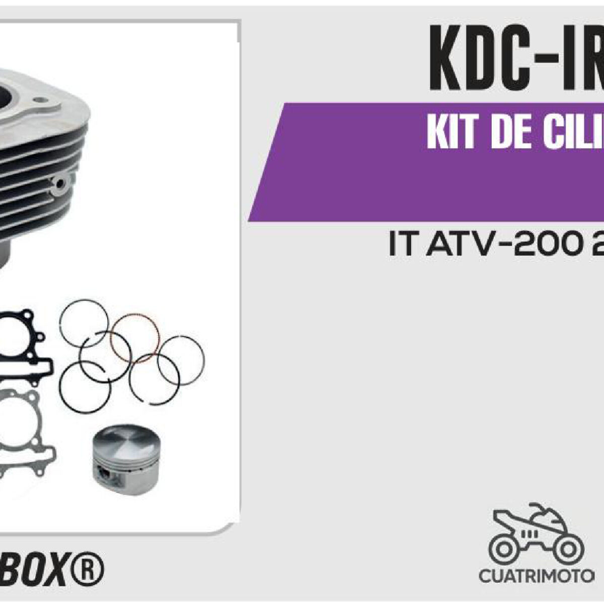 KIT DE CILINDRO JUEGO: CILINDRO, PERNO, PISTON, ANILLOS, SEGURO, EMPAQUE