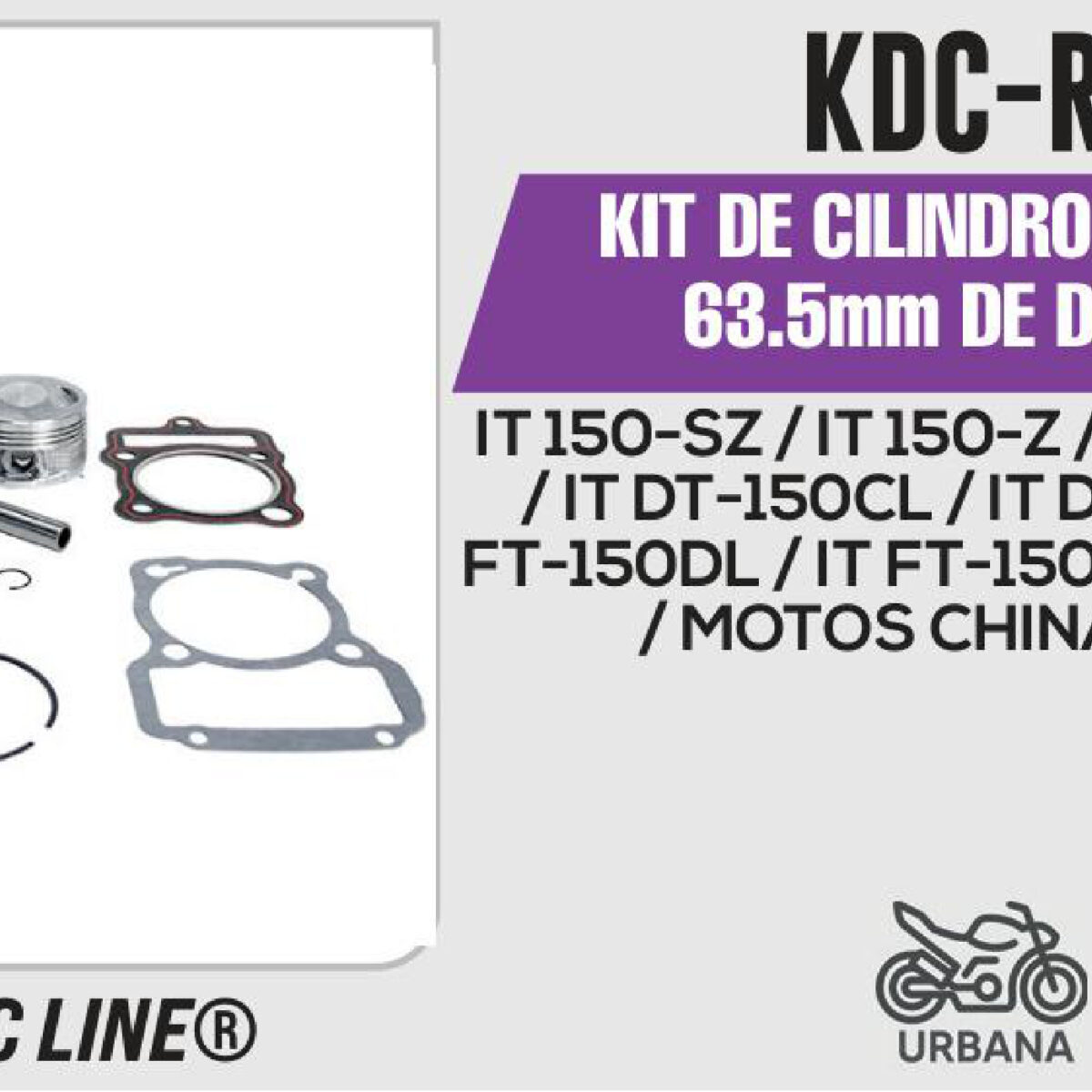 KIT DE CILINDRO MEJORADO 63.5mm DE DIAMETRO