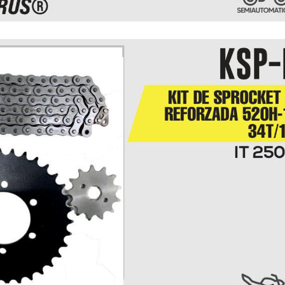 KIT DE SPROCKET CADENA REFORZADA 520H-102L SPROCKET 34T/13T