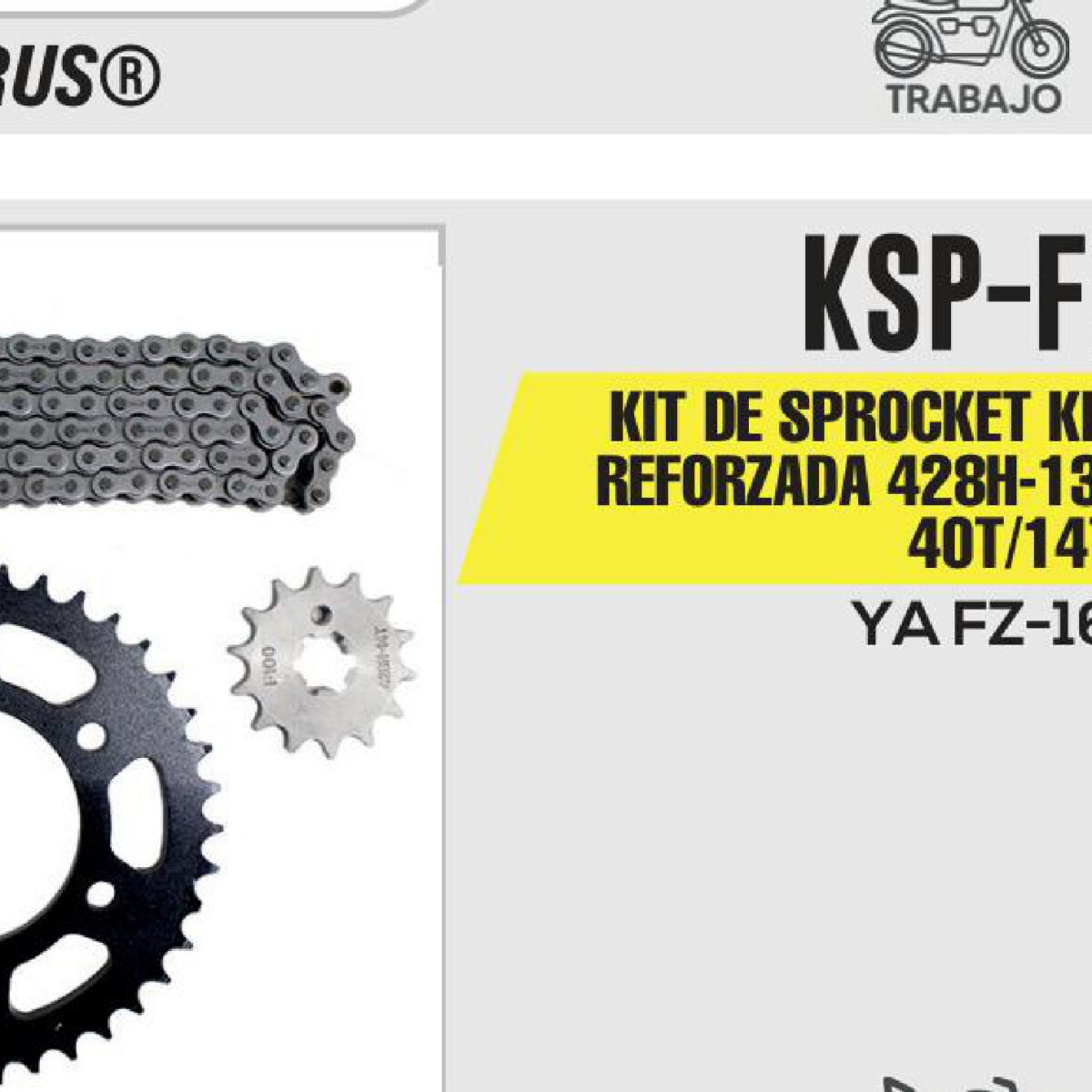 KIT DE SPROCKET CADENA REFORZADA 428H-136L SPROCKET 40T/14T