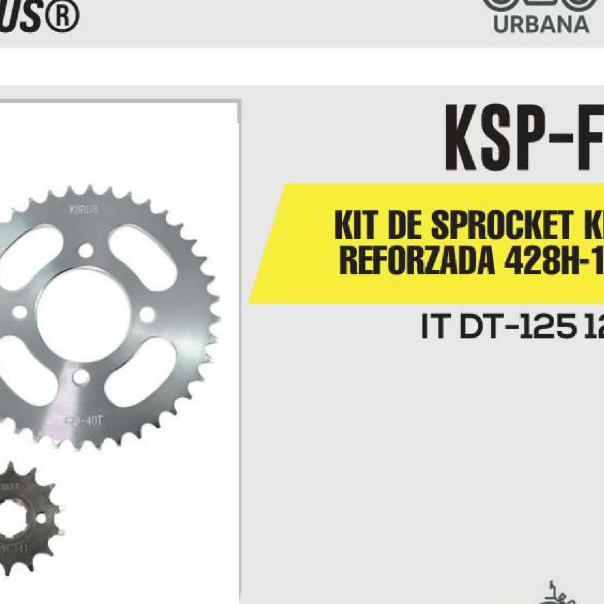 KIT DE SPROCKET CADENA REFORZADA 428H-116L 40T/14T