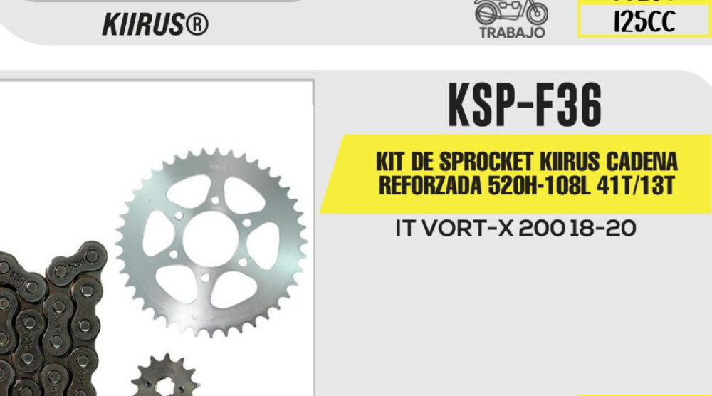 KIT DE SPROCKET CADENA REFORZADA 520H-108L SPROCKET 41T/13T