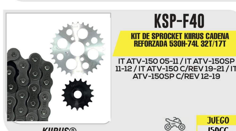 KIT DE SPROCKET CADENA REFORZADA 530H-76L 32T/17T