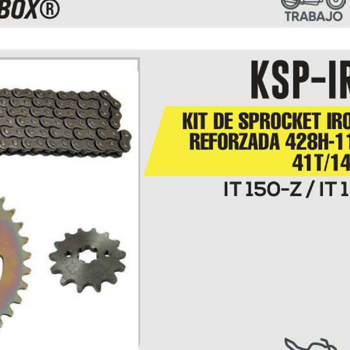 KIT DE SPROCKET CADENA REFORZADA 428H-118L SPROCKET 41T/14T