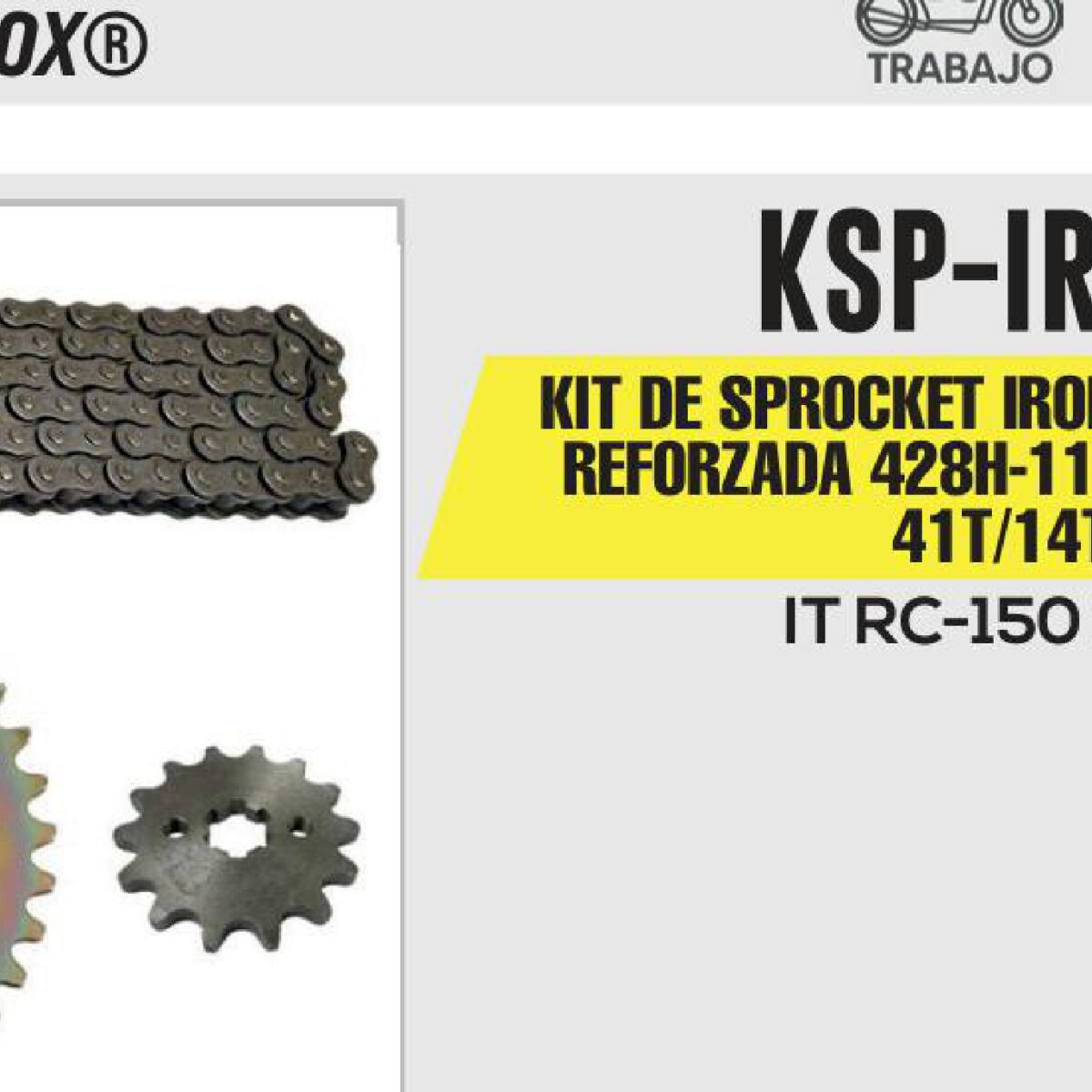 KIT DE SPROCKET CADENA REFORZADA 428H-116L SPROCKET 41T/14T