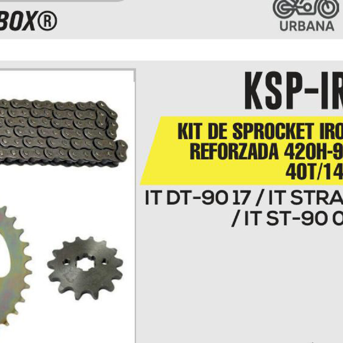 KIT DE SPROCKET CADENA REFORZADA 420H-98L SPROCKET 40T/14T