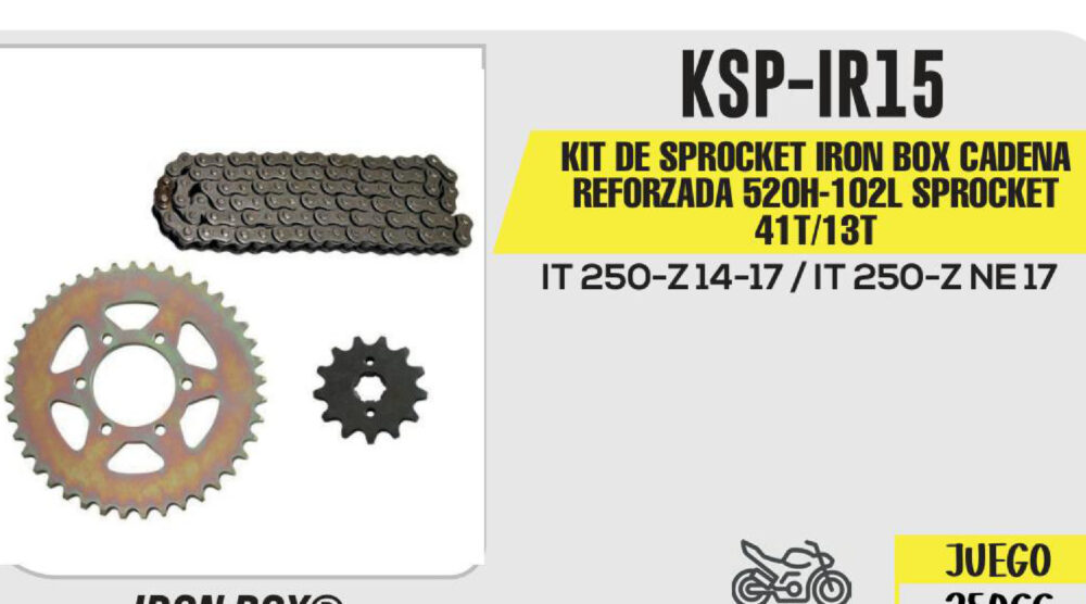 KIT DE SPROCKET CADENA REFORZADA 520H-102L SPROCKET 41T/13T