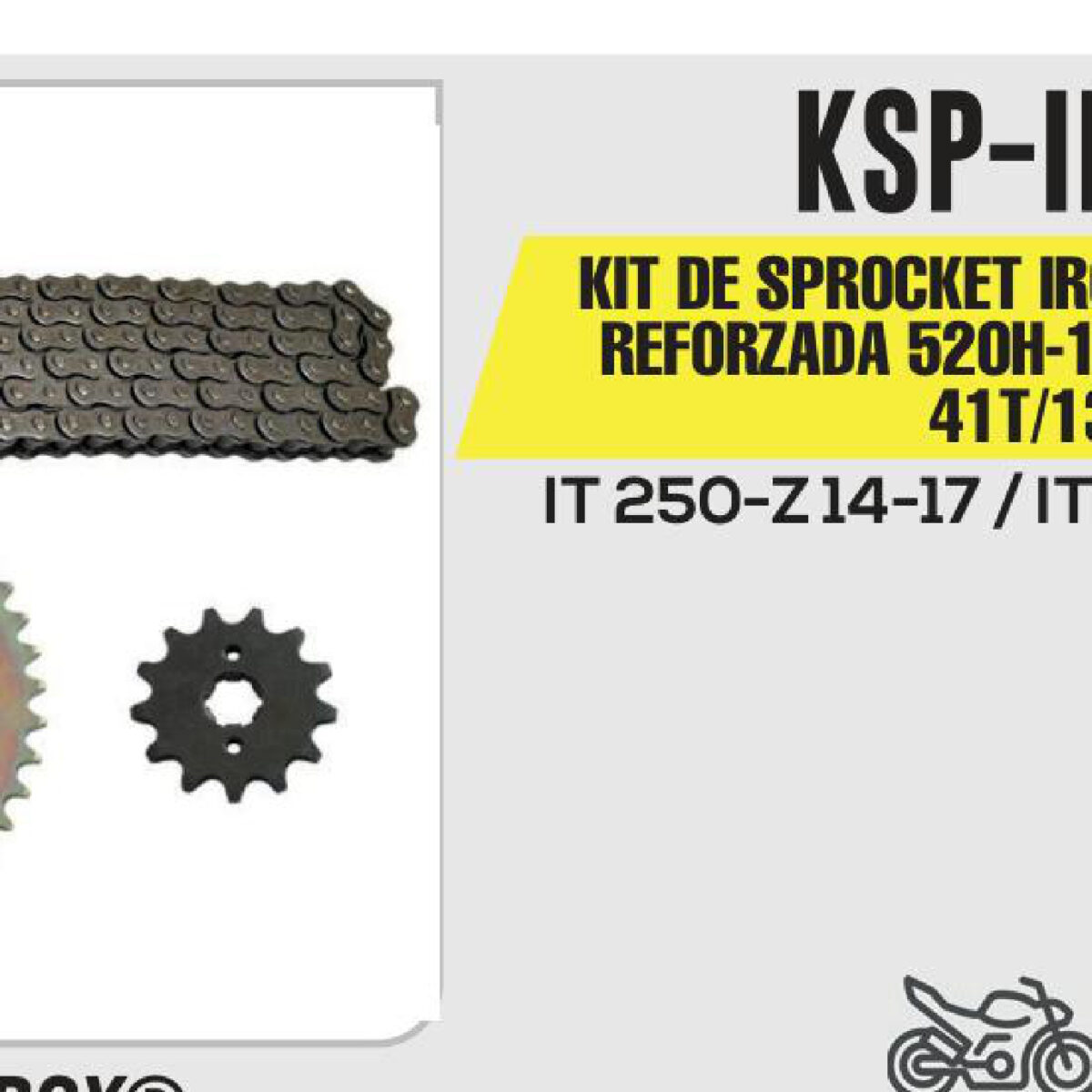 KIT DE SPROCKET CADENA REFORZADA 520H-102L SPROCKET 41T/13T