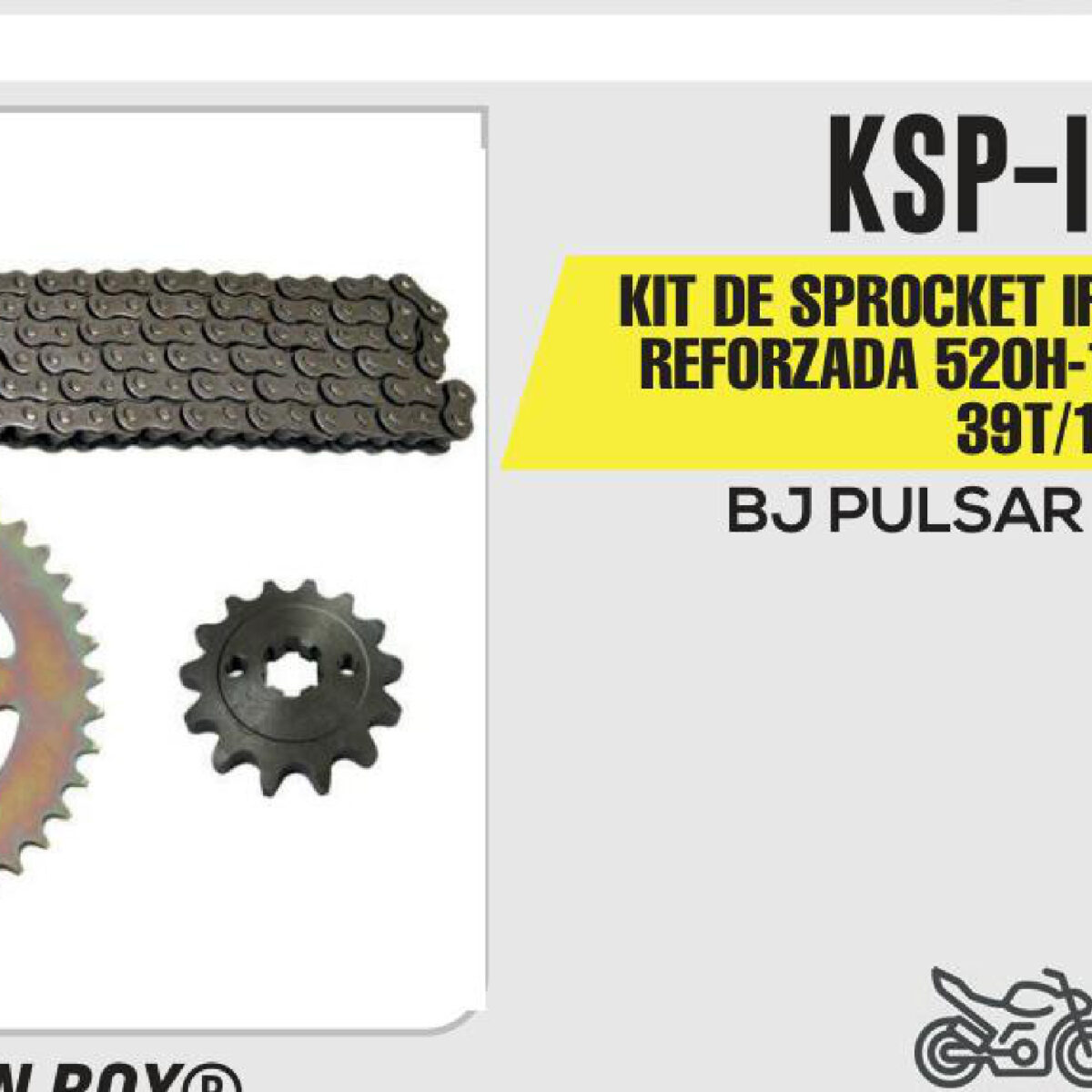KIT DE SPROCKET CADENA REFORZADA 520H-116L SPROCKET 39T/14T