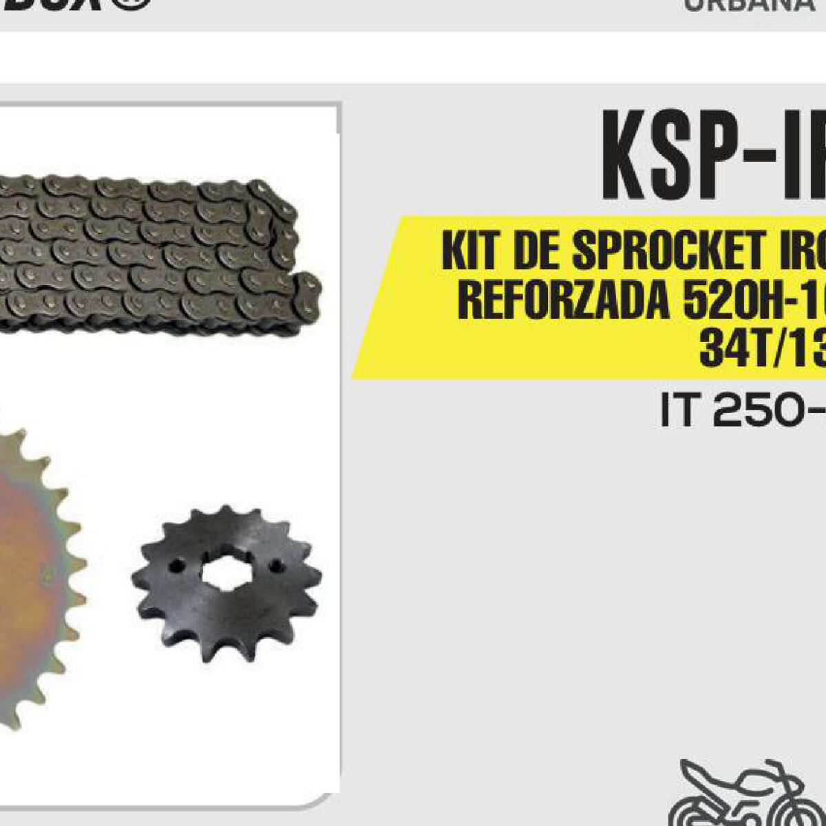 KIT DE SPROCKET CADENA REFORZADA 520H-102L SPROCKET 34T/13T