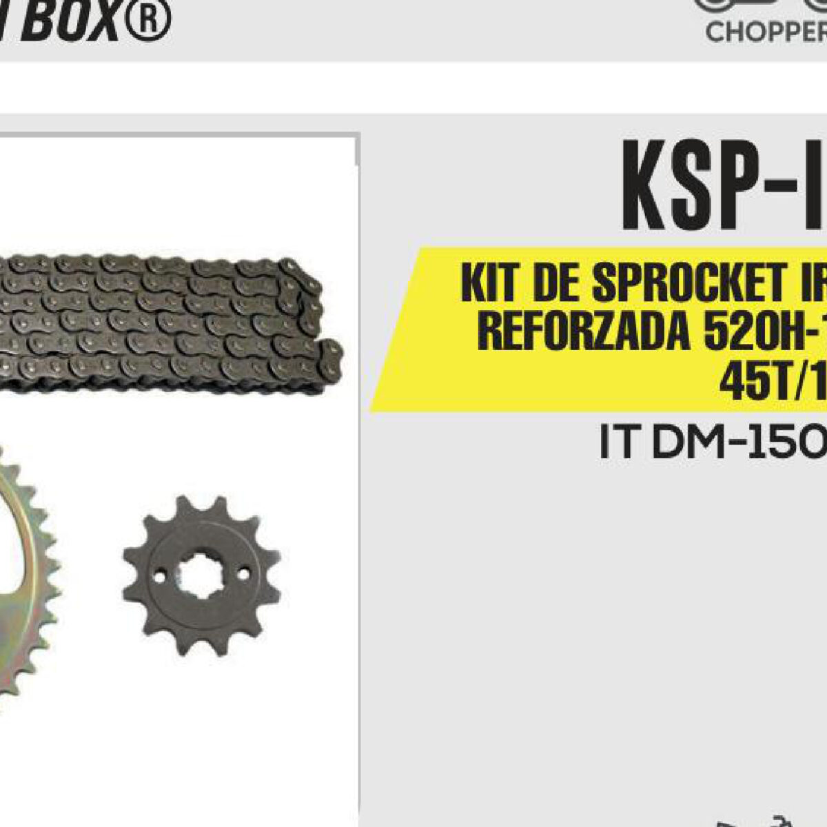 KIT DE SPROCKET CADENA REFORZADA 520H-108L SPROCKET 45T/13T