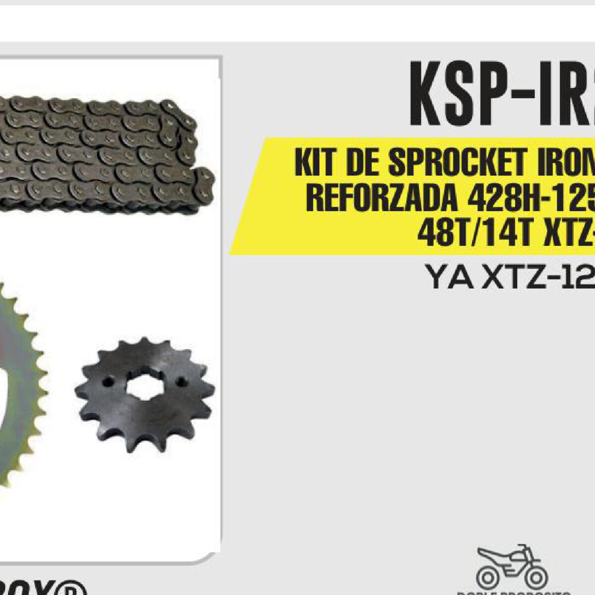 KIT DE SPROCKET CADENA REFORZADA 428H-120L SPROCKET 48T/14T