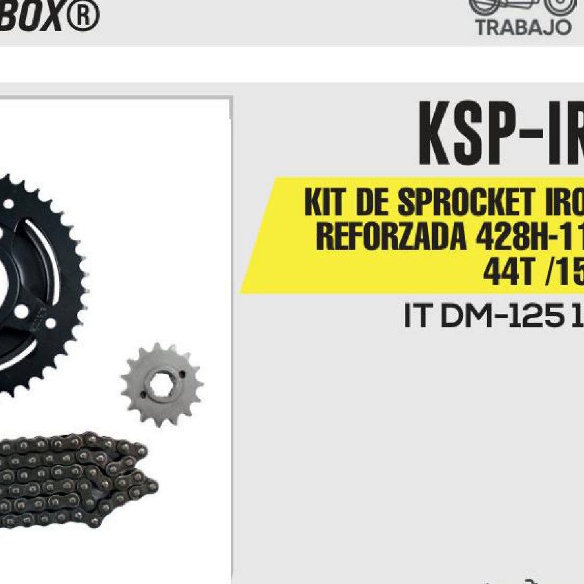 KIT DE SPROCKET CADENA REFORZADA 428H-116L SPROCKET 44T /15T