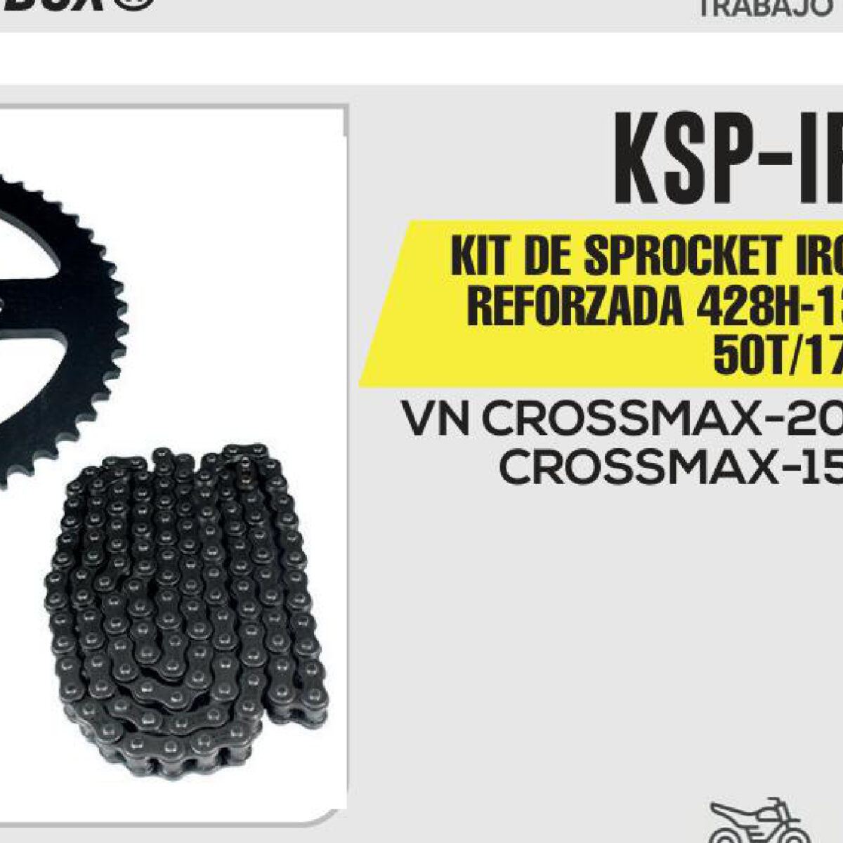 KIT DE SPROCKET CADENA REFORZADA 428H-132L SPROCKET 50T/17T