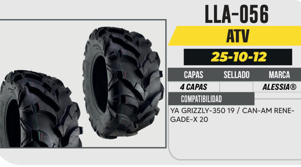 25/10-12 PARA CUATRIMOTO 4PR P341