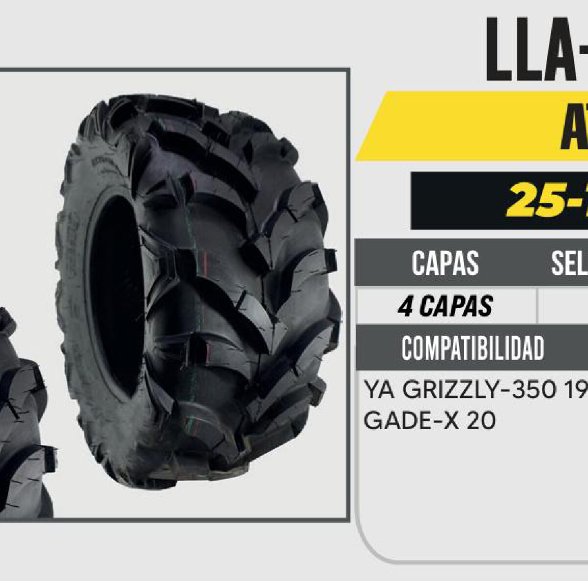 25/10-12 PARA CUATRIMOTO 4PR P341