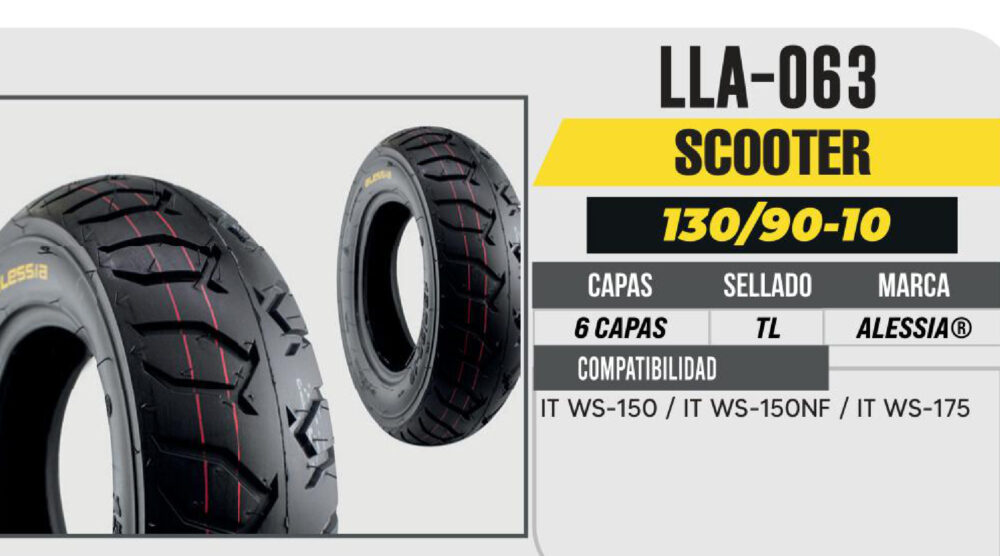130/90-10 6 CAPAS 804 CALLE NO USA CAMARA (TL)