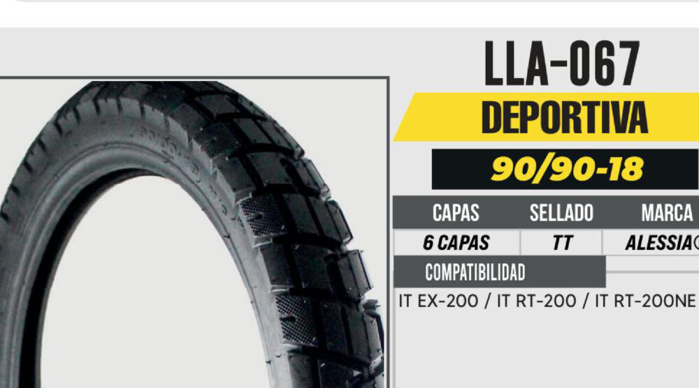 90/90-18 6 CAPAS PG083/21A USA CAMARA (TT)