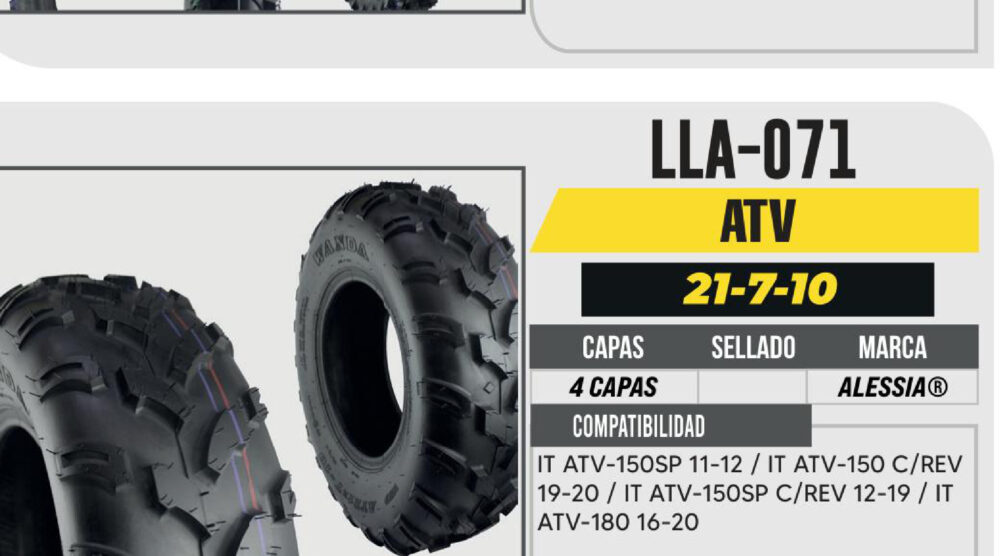 21/7-10 PARA CUATRIMOTO 4PR P361