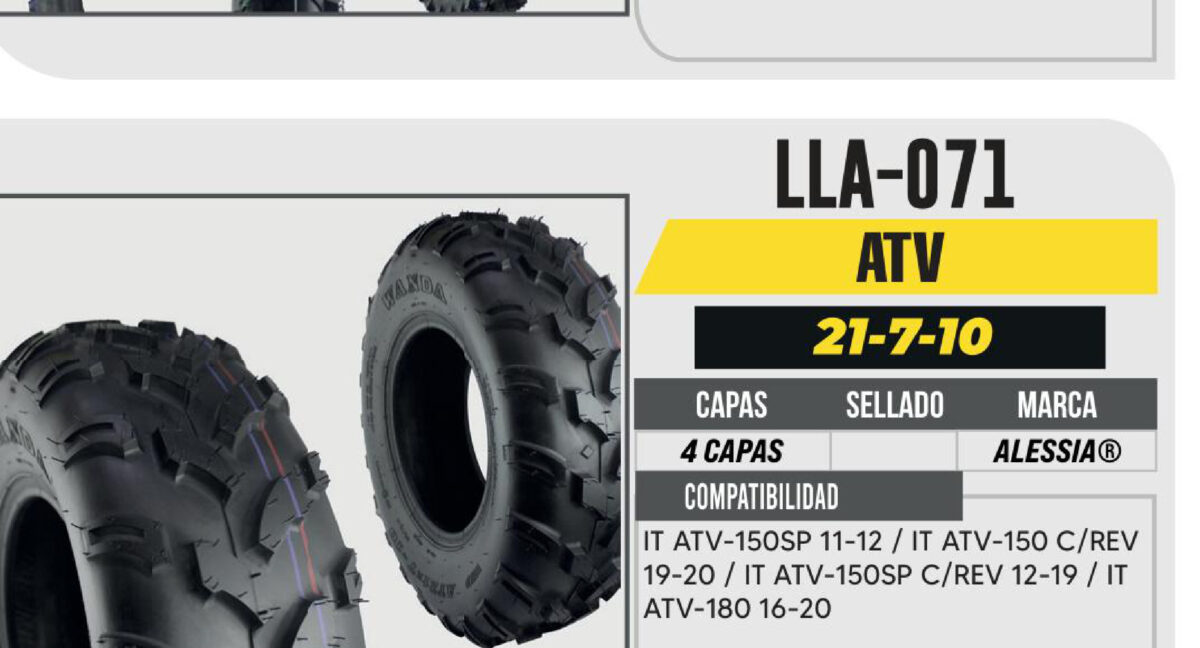 21/7-10 PARA CUATRIMOTO 4PR P361