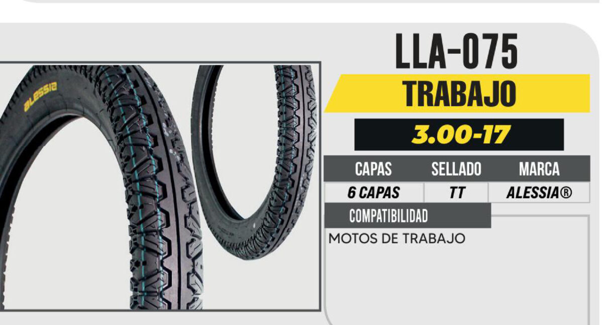 3.00-17 6 CAPAS A322 CALLE USA CAMARA (TT)