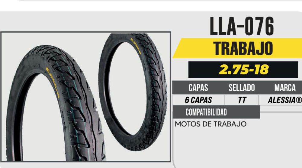 2.75-18 6 CAPAS A339 CALLE USA CAMARA (TT)