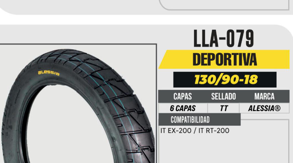 130/90-18 6 CAPAS A813 CALLE USA CAMARA (TT)
