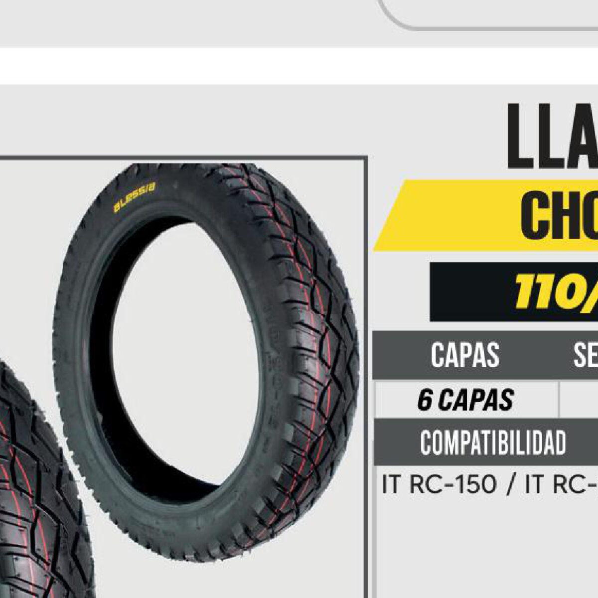 110/90-16 6 CAPAS P36 CALLE NO USA CAMARA (TL)