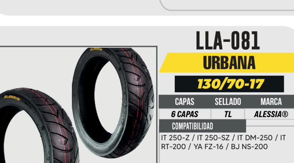 130/70-17 6 CAPAS A433 CALLE NO USA CAMARA (TL)